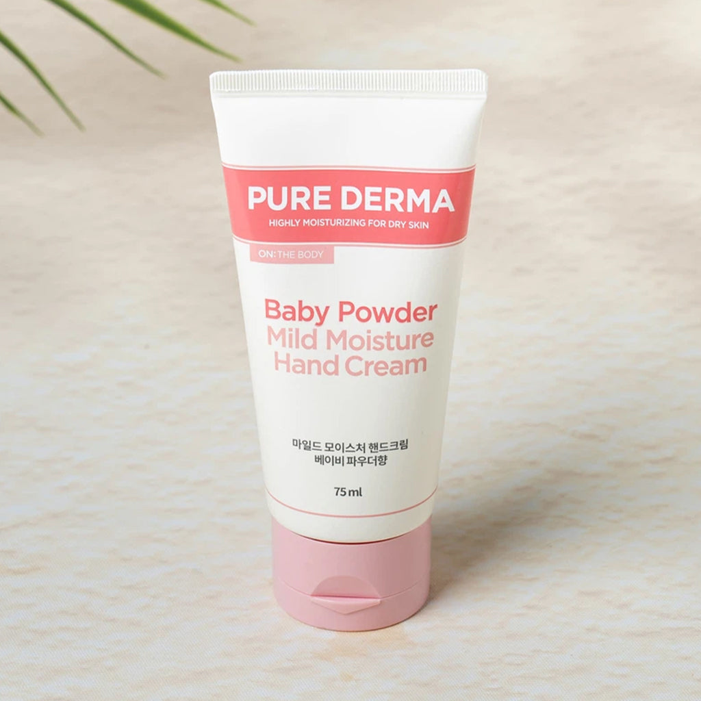 [DAISO] ON THE BODY Pure Derma Mild Moisture Hand Cream Baby Powder Secnt - 75ml