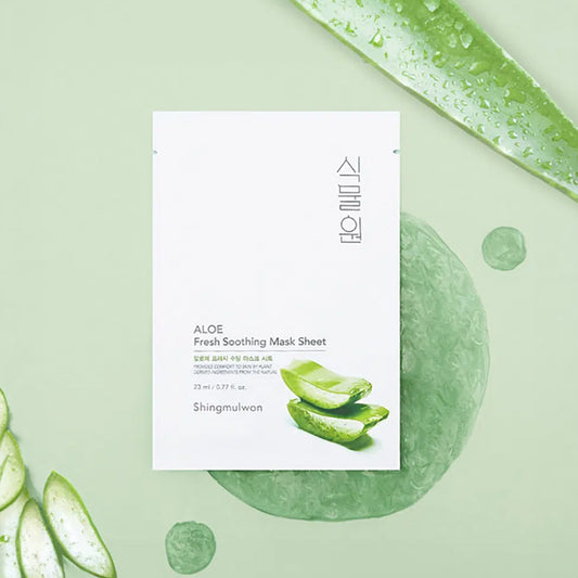 [DAISO] SHINGMULWON Aloe Fresh Soothing Mask Sheet - 23ml