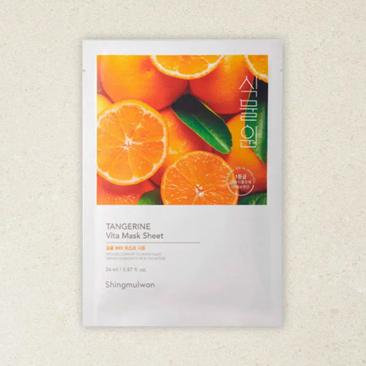 [DAISO] SHINGMULWON Tangerine Vita Mask Sheet - 26ml