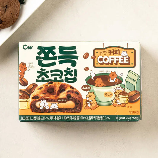 [DAISO] CHEONGWOO Chewy Chocolate Chip Coffee Flavor - 90g