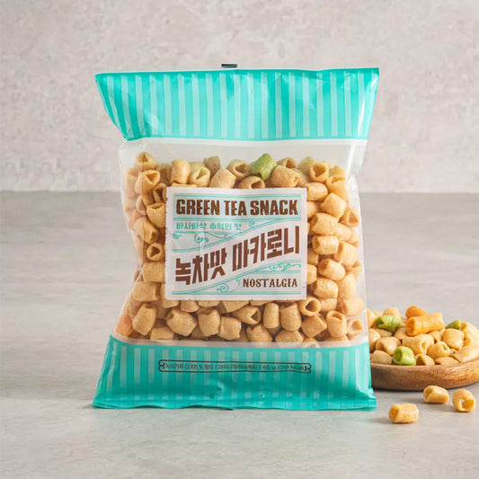 [DAISO] Green Tea Flavor Macaroni Snack - 65g