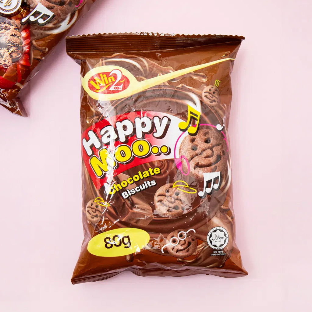 [DAISO] HAPPYMOO Chocolate Biscuit - 80g