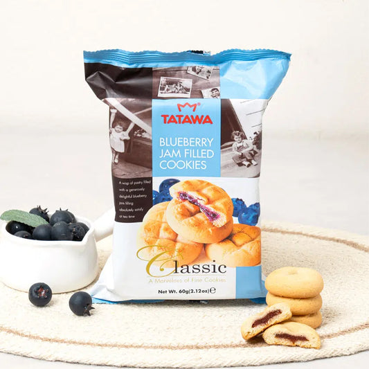 [DAISO] TATAWA Blueberry Jam Cookies - 60g