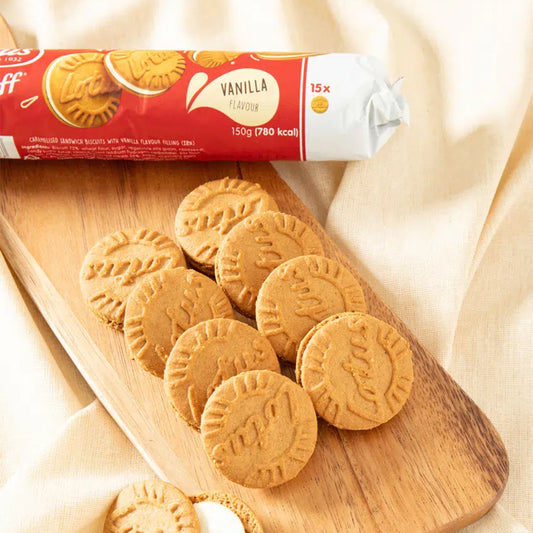 [DAISO] Lotus Biscoff Sandwich Vanilla - 150g