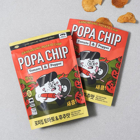 [DAISO] Popa Chips Tomato & Pepper Flavor - 45g