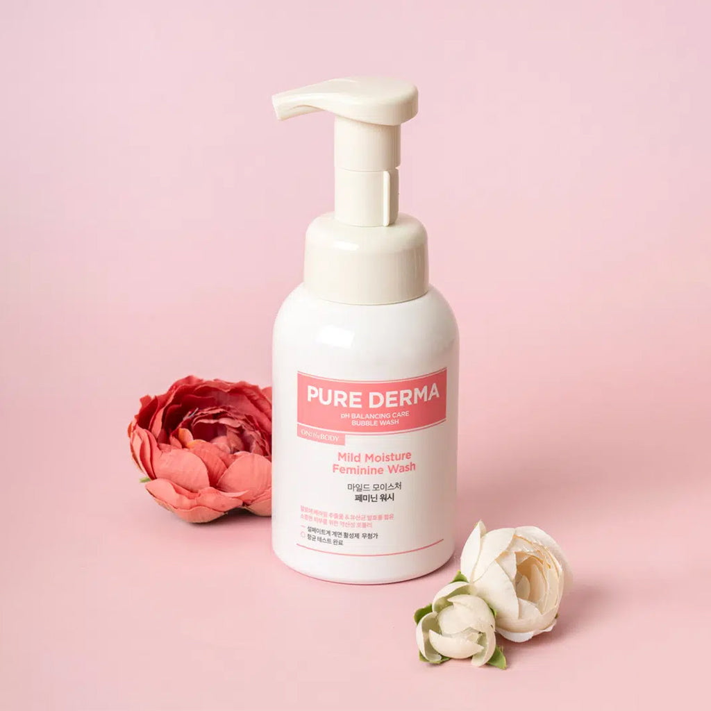 [DAISO] ON THE BODY Pure Derma Mild Moisture Feminine Cleanser - 300ml