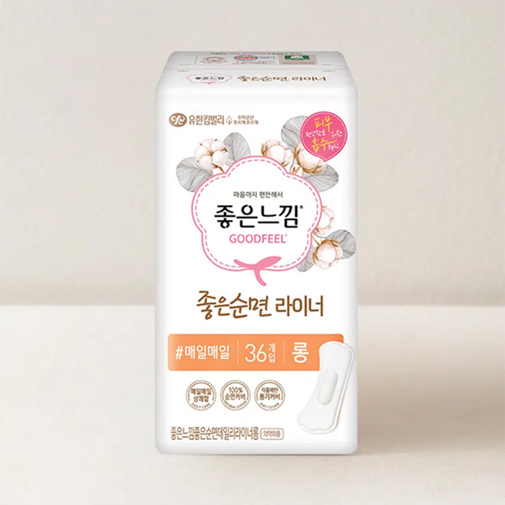 [DAISO] GOOD FEEL Good Cotton Pantyliner Long - 1pack (36pcs)