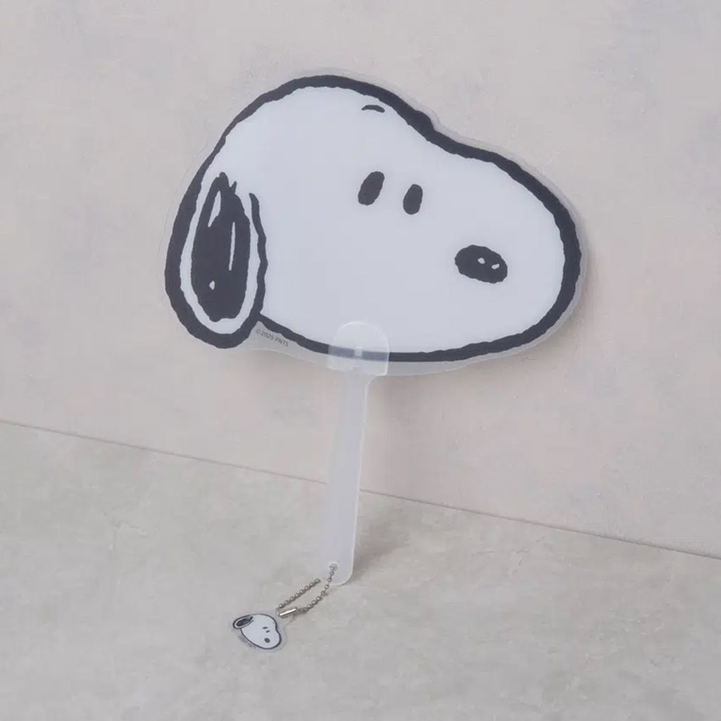 [DAISO] PEANUTS Snoopy Keyring Handle Fan - 1ea