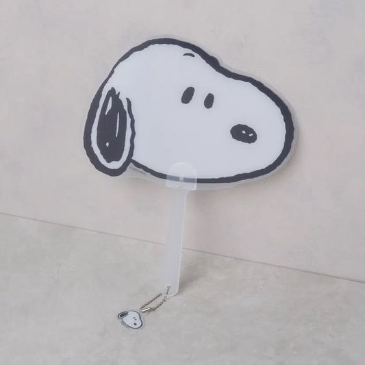 [DAISO] PEANUTS Snoopy Keyring Handle Fan - 1ea