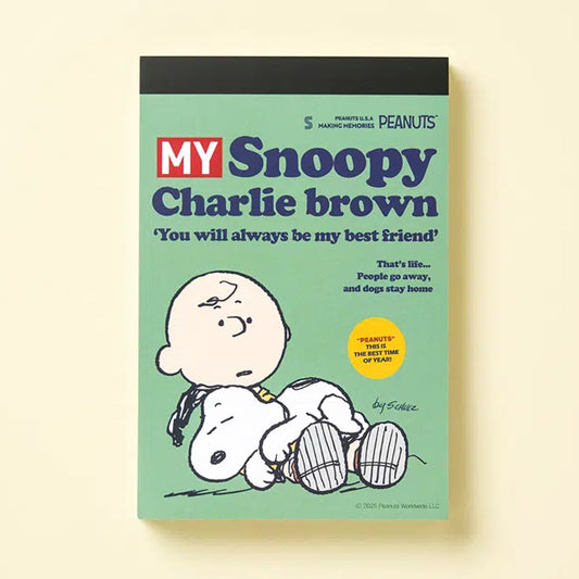 [DAISO] PEANUTS Vintage Memo Pad (80Sheets) - 1ea