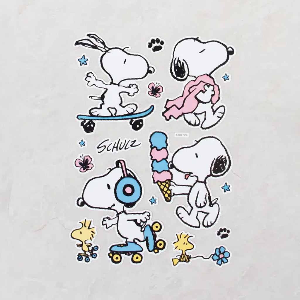 [DAISO] PEANUTS Big Deco Stickers (Blue) - 1ea