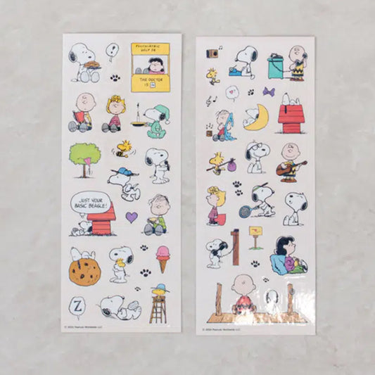 [DAISO] PEANUTS Hologram Seal Stickers - 3ea