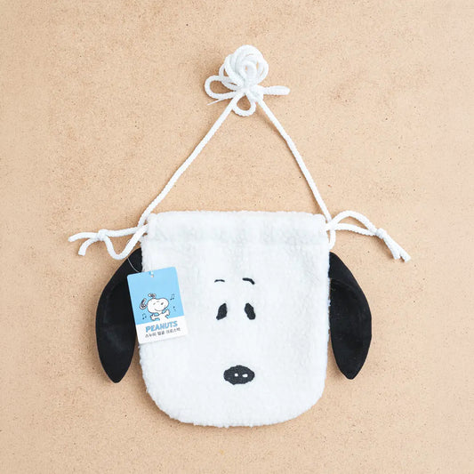 [DAISO] PEANUTS Plush Character Crossbody Bag - 1ea