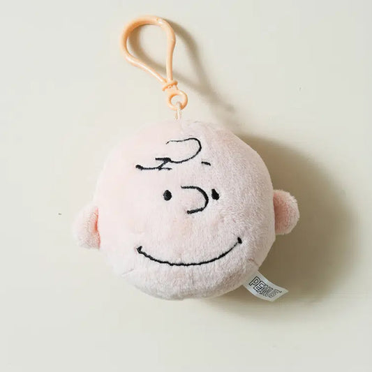 [DAISO] PEANUTS Charlie Brown Face Bag Charm -1ea