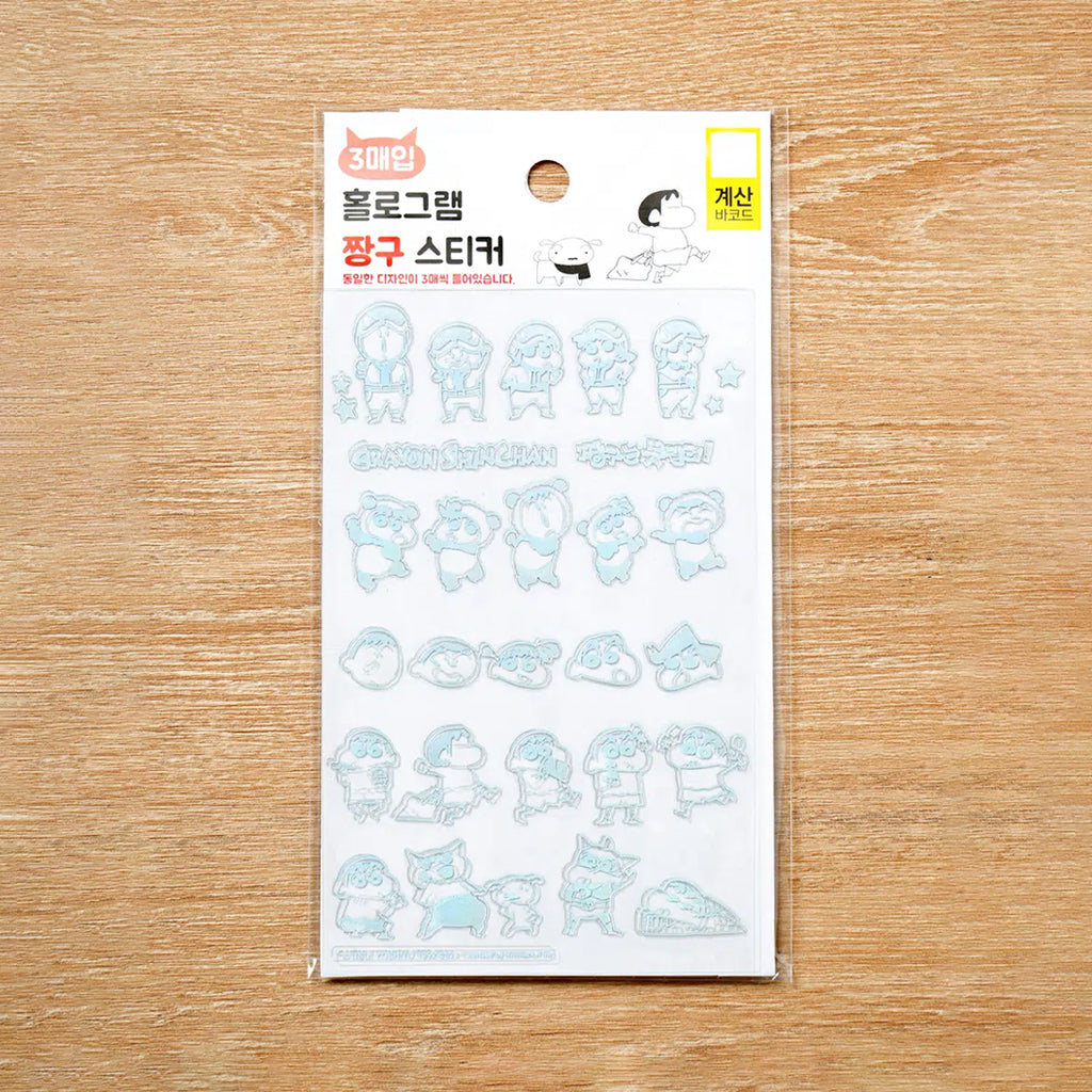 [DAISO] Crayon Shin-chan Hologram Sticker - 1pack (3ea)