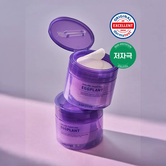 [DAISO] SOMISOME Eggplant Peeling Toner Pad - 1pack (50pcs)
