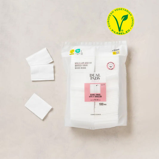 [DAISO] SOMISOME Pure Cotton Deep & Soft Cotton Pads - 1pack (100pcs)