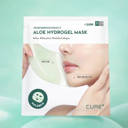 [DAISO] KJM ALOE Cure Alpha Aloe Hydrogel Mask - 1ea (28g)