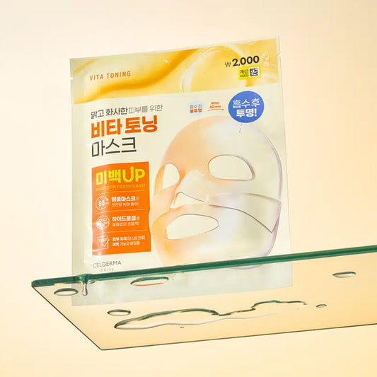 [DAISO] CELDERMA DAILY Transforming Vita Toning Mask - 1ea (28g)