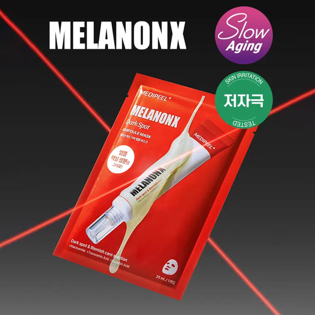 [DAISO] MEDIPEEL Melanon X Dark Spot Ampoule Mask - 1ea (25ml)