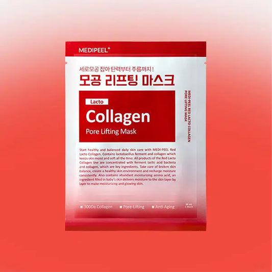 [DAISO] MEDIPEEL Red Lacto Collagen Pore Lifting Mask - 1ea (30ml)