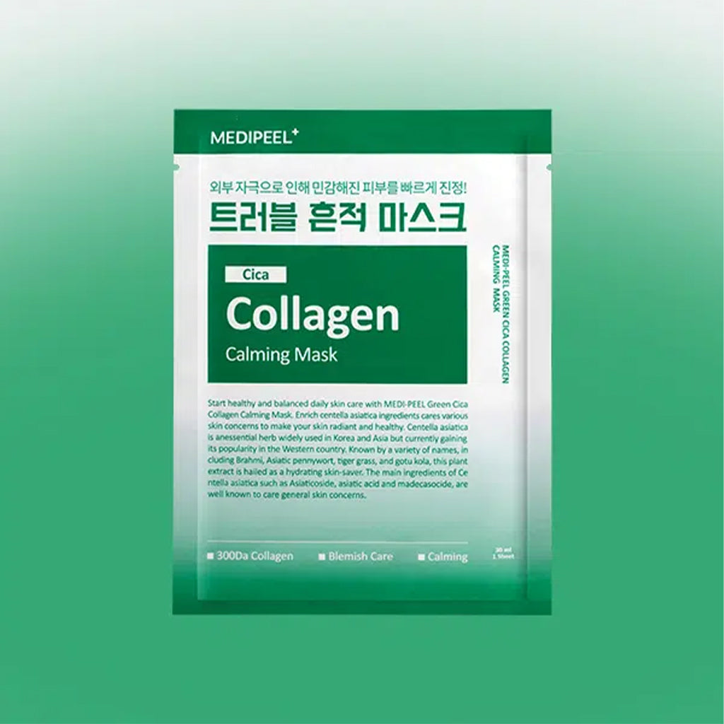 [DAISO] MEDIPEEL Green Cica Collagen Calming Mask - 1ea (30ml)