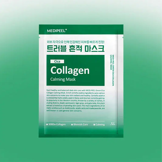 [DAISO] MEDIPEEL Green Cica Collagen Calming Mask - 1ea (30ml)