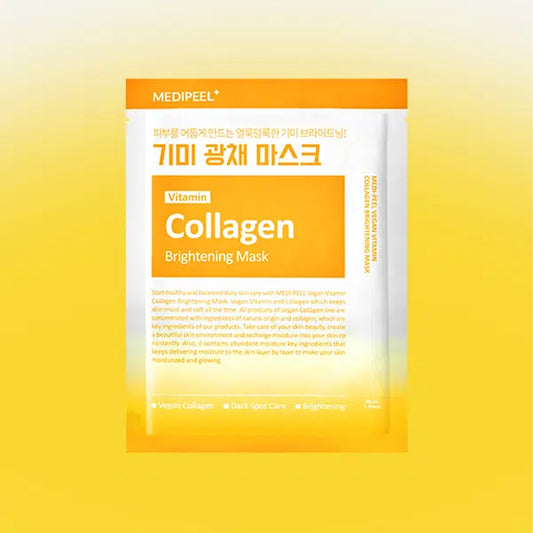 [DAISO] MEDIPEEL Vegan Vitamin Collagen Brightening Mask - 1ea (30ml)