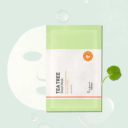 [DAISO] APIEU The Pure Tea Tree Sheet Mask - 1ea (23g)