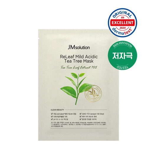 [DAISO] JMSOLUTION Relief Mildly Acidic Tea Tree Mask Pack - 1ea (30ml)