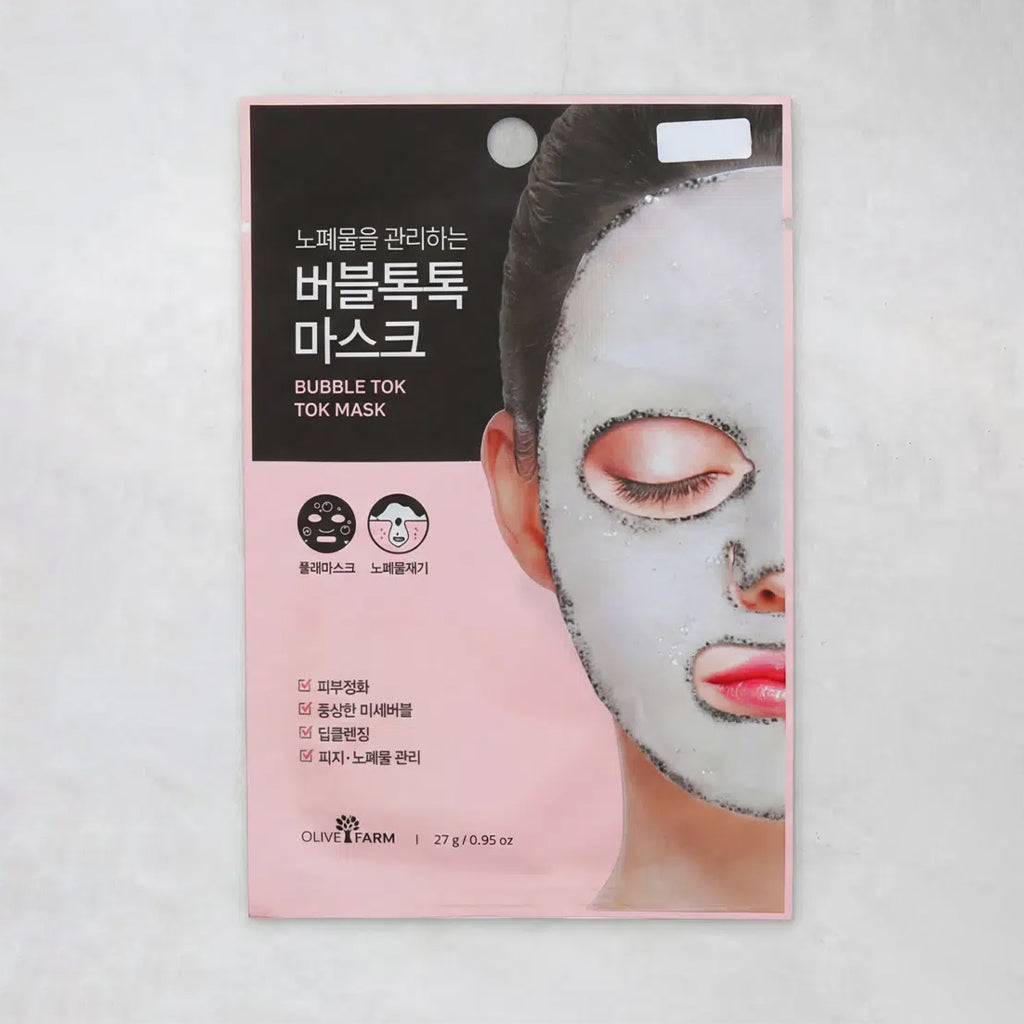 [DAISO] OLIVEFARM Bubble Tok Tok Mask - 1ea (22g)
