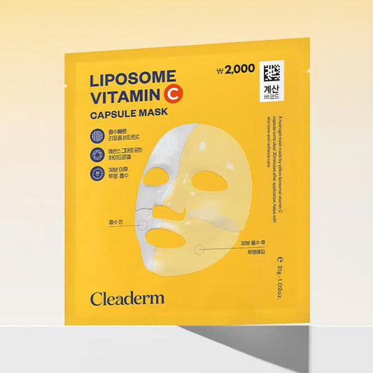 [DAISO] CLEADERM Liposome Vitamin C Dark Spot Radiance Mask - 1ea (31ml)