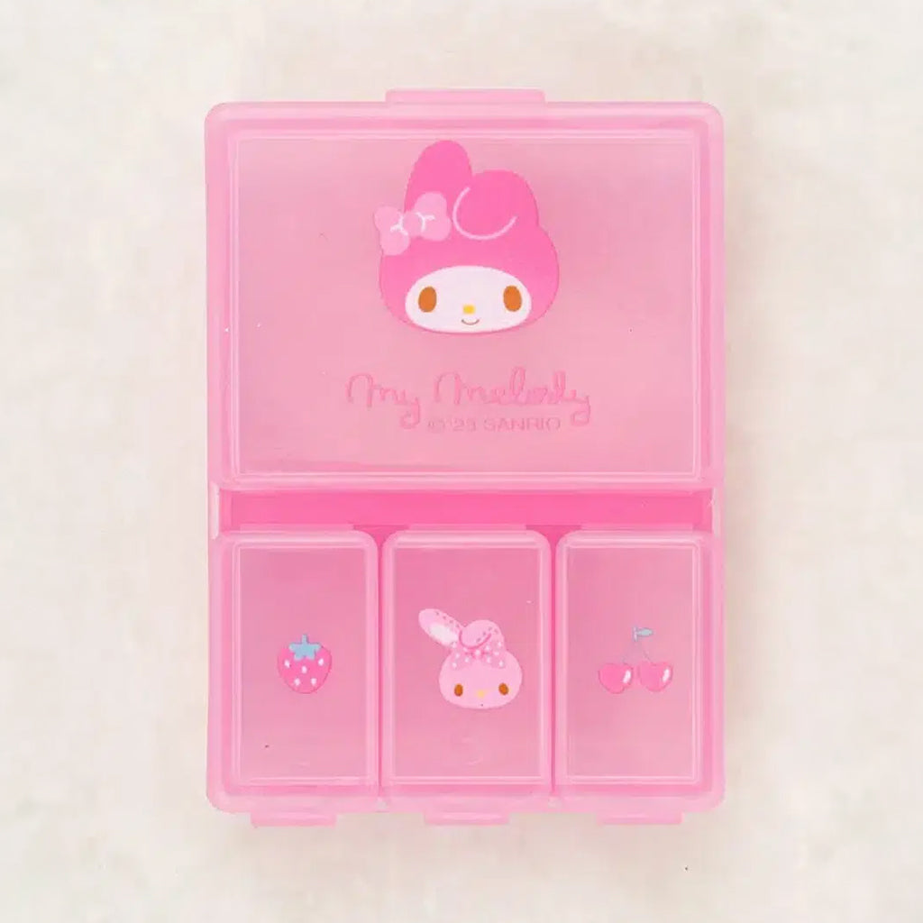 [DAISO] MYMELODY 4-Compartment Portable Medicine Case Box - 1ea