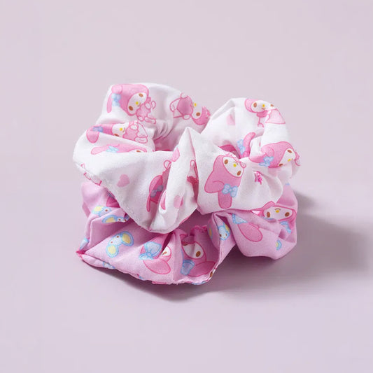 [DAISO] MYMELODY Patterned Scrunchie - 2ea