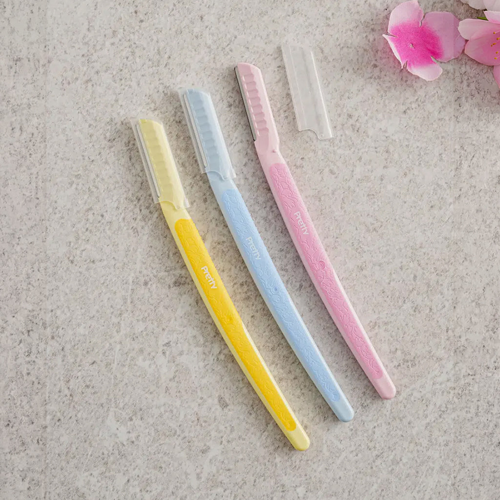 [DAISO] Made in Japan KAI Pretty Facial Razor for Sensitive Skin - 1pack (3pcs)