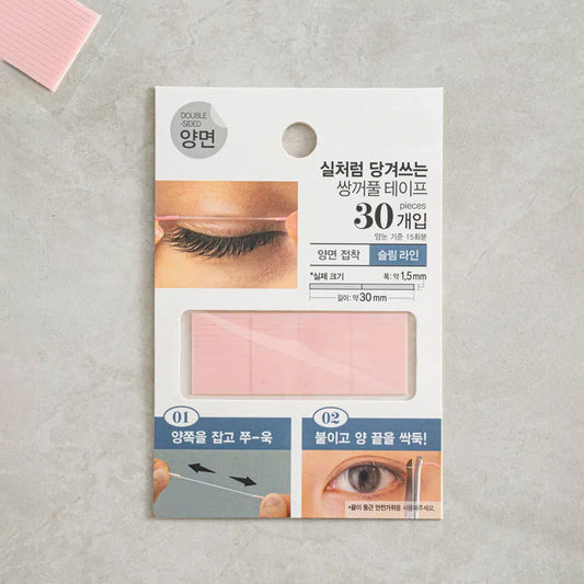 [DAISO] Double-Sided String Double Eyelid Tape - 1pack (30pcs)