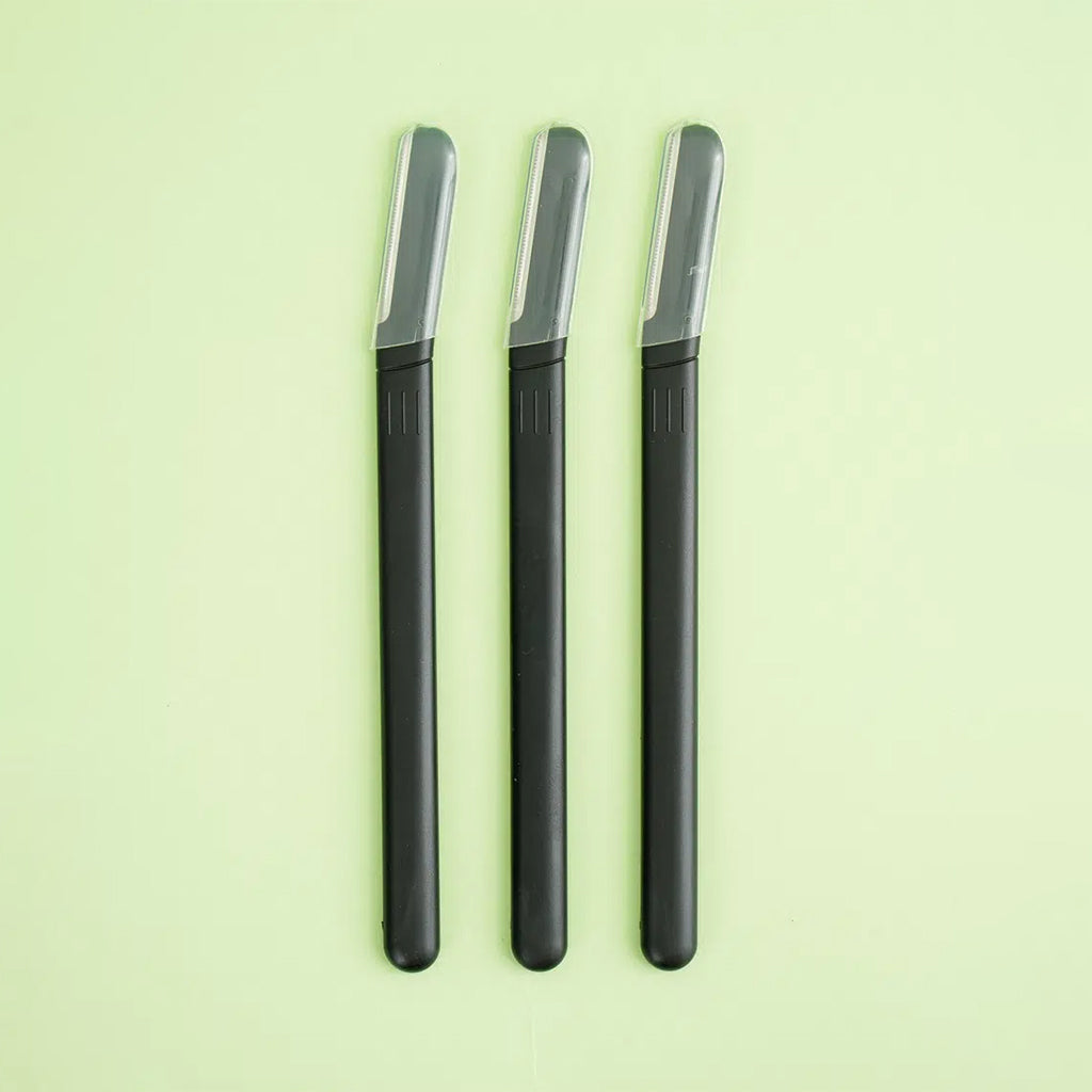[DAISO] Large Straight Eyebrow Razor - 1pack (3pcs)