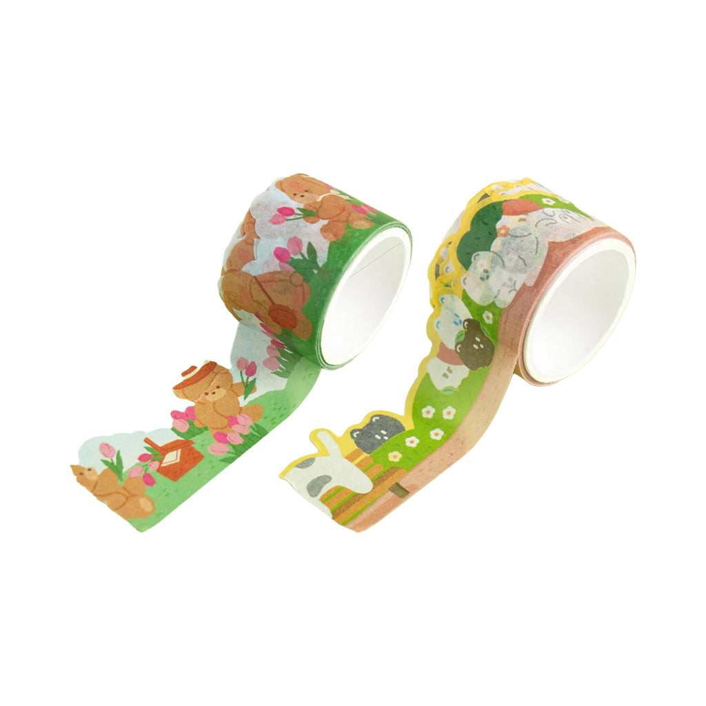[DAISO] Garden Animals Die-cut Decorative Tape (30mm x 2m) - 1ea