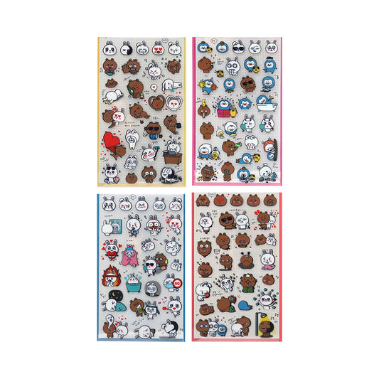[DAISO] Cute Character Daily Life Stickers - 3ea
