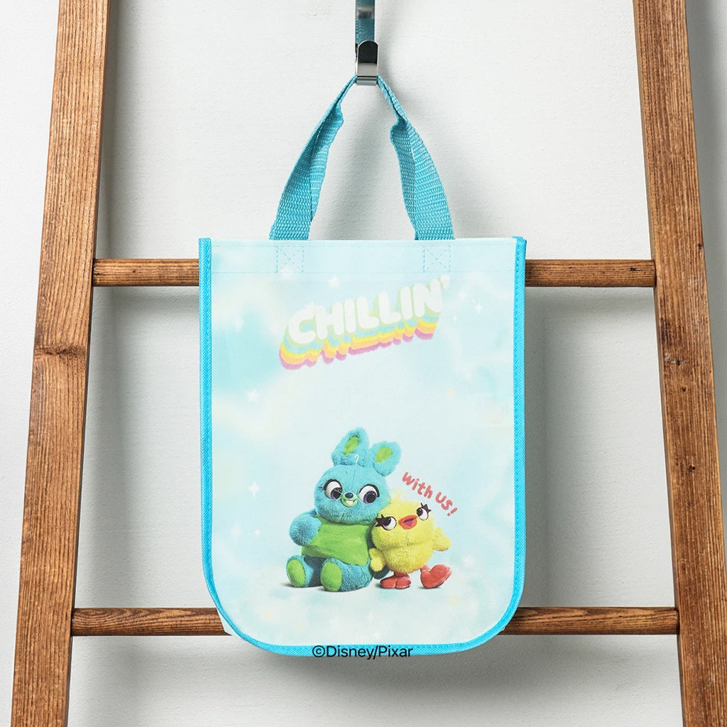[DAISO] PIXAR Fluffy Non-Woven Bag #Ducky & Bunny - 1ea