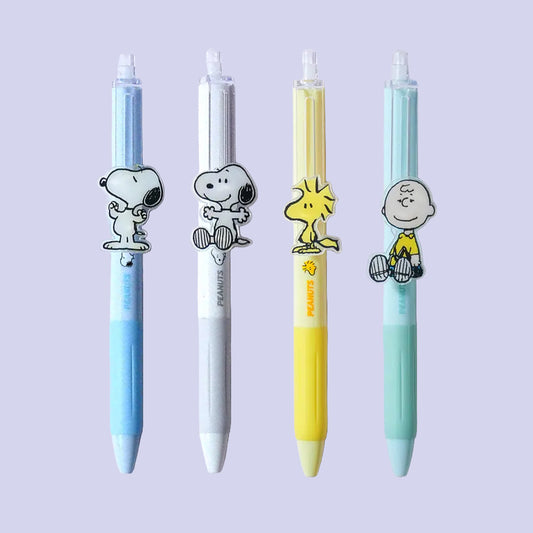 [DAISO] PEANUTS Slide Ballpoint Pen (Black/0.5mm) - 1ea
