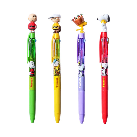[DAISO] PEANUTS Figure 3-Color Multi-Pen (0.5mm) - 1ea