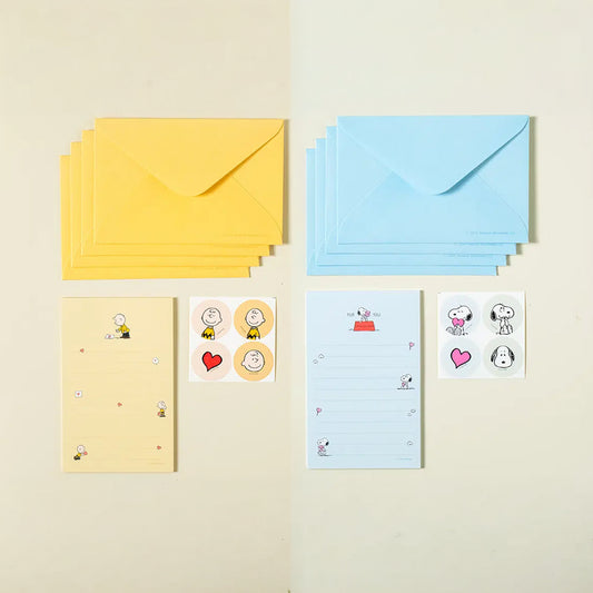[DAISO] PEANUTS Vintage Mini Letter Writing Pad (20Sheets) -1ea