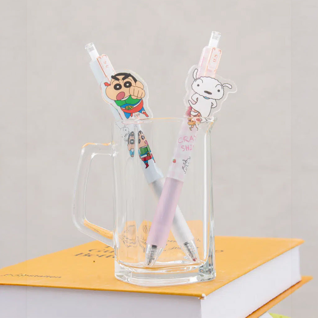 [DAISO] Crayon Shin-chan Acrylic Charm Ballpoint Pen (Black/0.5mm) - 1ea