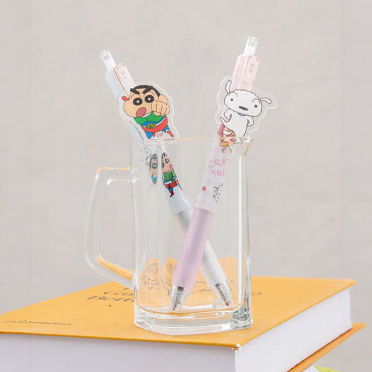 [DAISO] Crayon Shin-chan Acrylic Charm Ballpoint Pen (Black/0.5mm) - 1ea