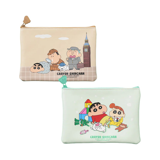[DAISO] Crayon Shin-chan Flat Pouch Medium - 1ea