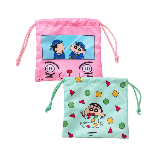 [DAISO] Crayon Shin-chan Printed String Pouch - 1ea
