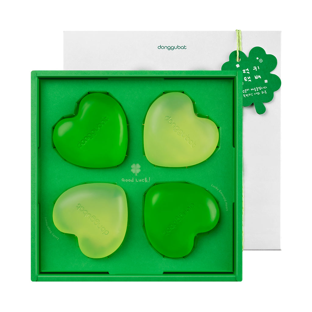 [DONGGUBAT] Lucky Clover Shower Bar Set - 1pack(70gx4ea)