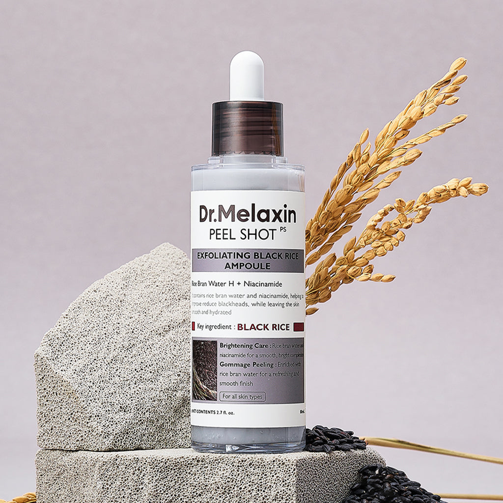 [DR.MELAXIN] Peel Shot Glow Black Rice Ampule - 80ml