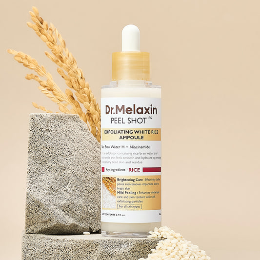 [DR.MELAXIN] Peel Shot Glow White Rice Ampoule - 80ml